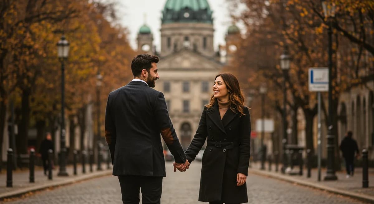 A.B.İ. Yıldızı ve Eşi Berlin Sokaklarını Büyüledi: Gurbetçilerden Yoğun İlgi!