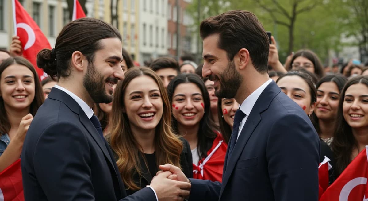 A.B.İ. Yıldızı ve Eşi Berlin Sokaklarını Büyüledi: Gurbetçilerden Yoğun İlgi!