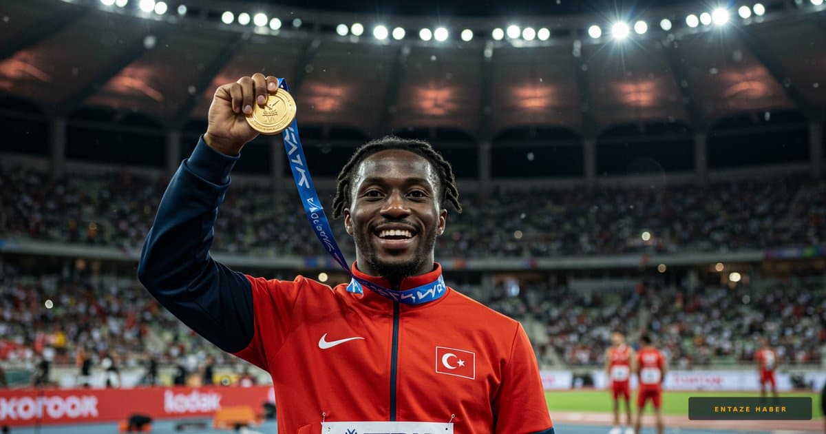 Milli Atletimiz Avrupa Salon Şampiyonasında Altın Madalya Kazandı