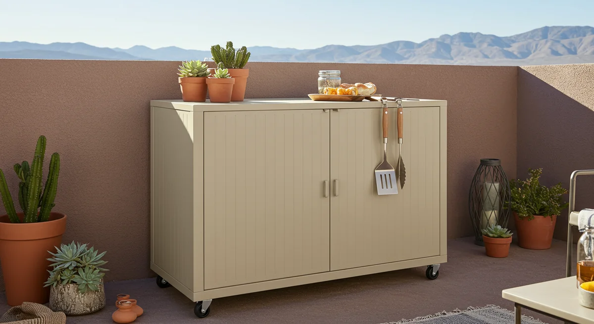 Arizona Sıcağını Es Geçen IKEA Harikası: KOLBJÖRN Dolap Çözümüyle Dış Mekan Depolamada Yeni Dönem!